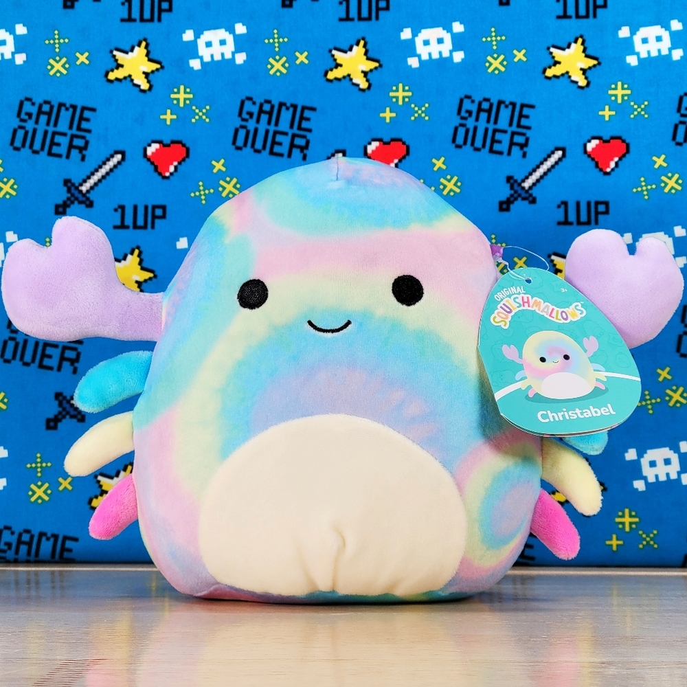 Squishmallow Christabel the Crab 7" UltraSoft Stuffed Sealife Squad Toy Plush